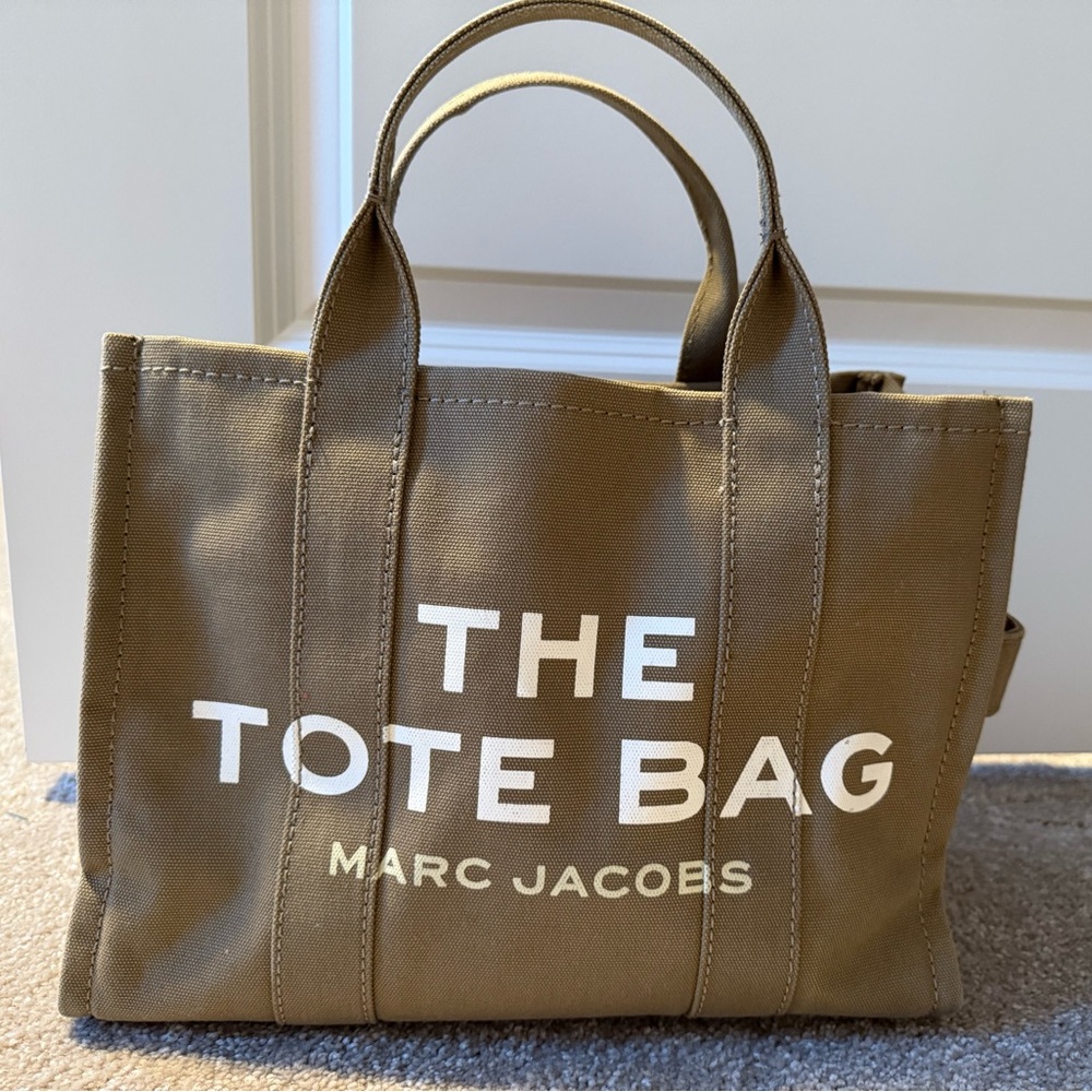 Marc Jacobs Olive Green Canvas "The Tote Bag"